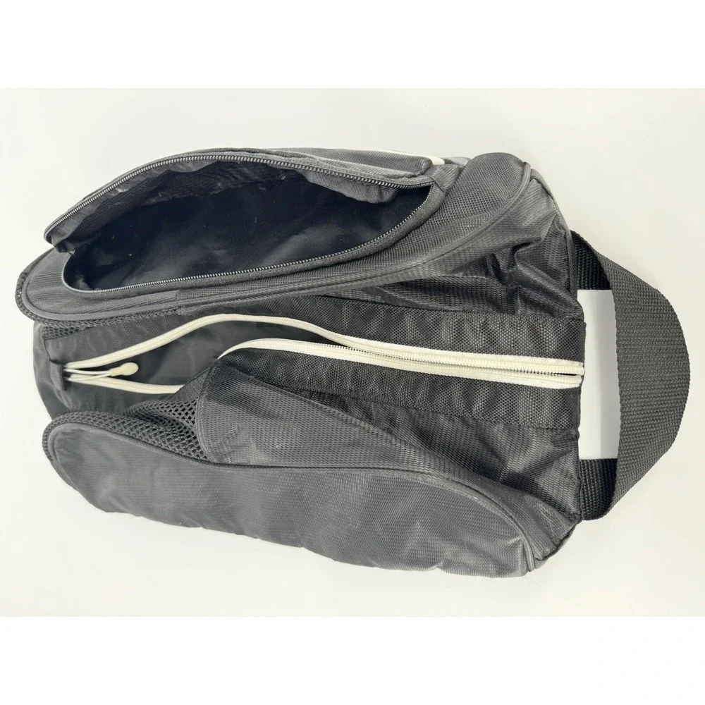 Nike Shoe Bag Sneaker Storage Travel Case Black Zip Athletic Gym Cleat Bag